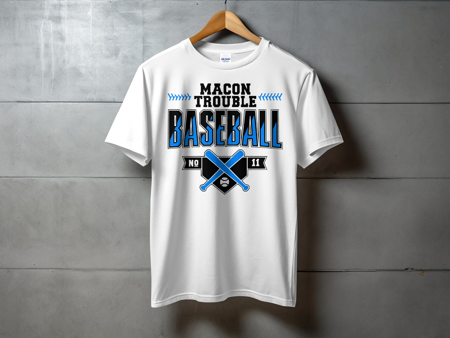 Macon Trouble Baseball- Design D