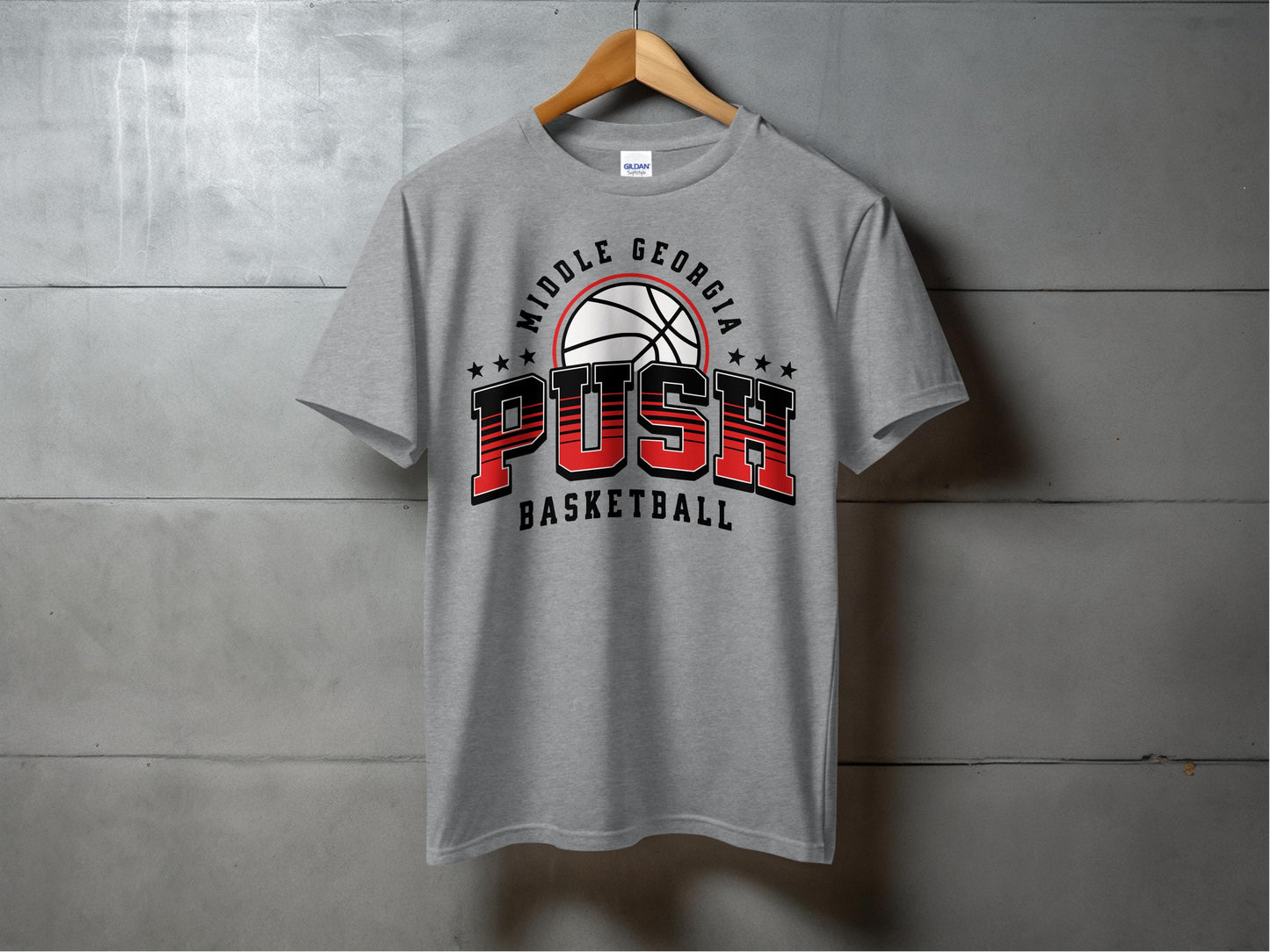 PUSH Basketball Design 3- Short Sleeve/ Long Sleeve Shirts