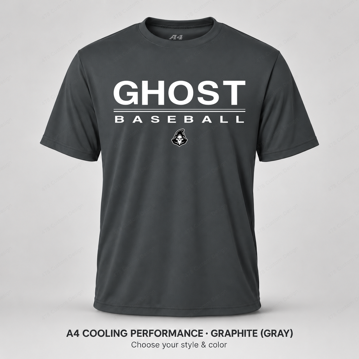 Ghost Baseball Double Stripe — Gray