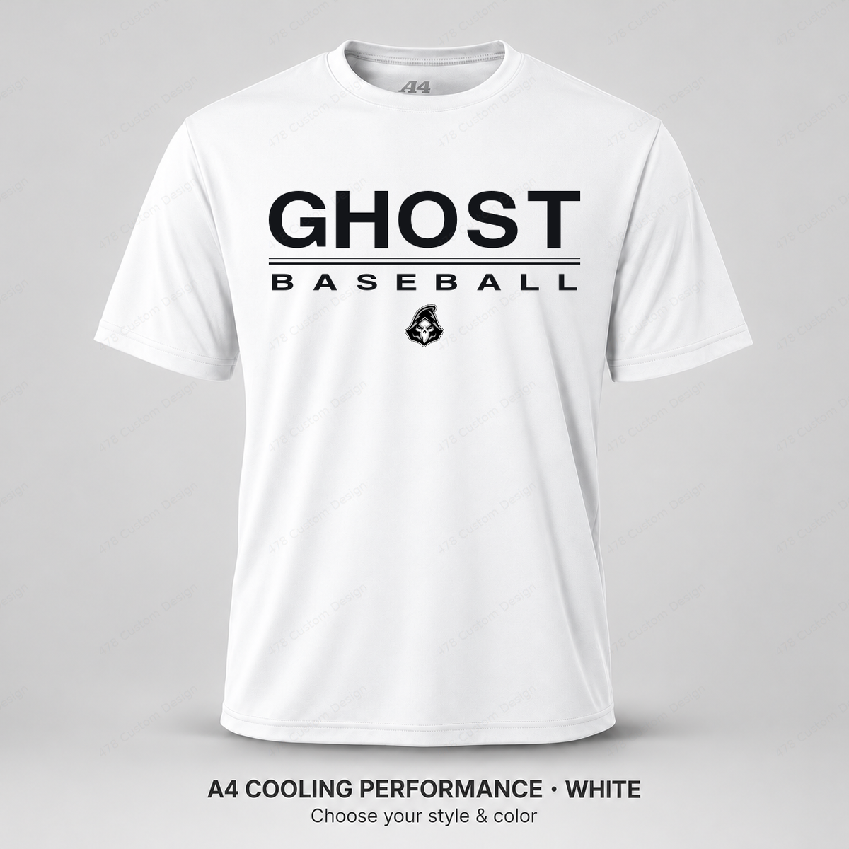 Ghost Baseball Double Stripe — White