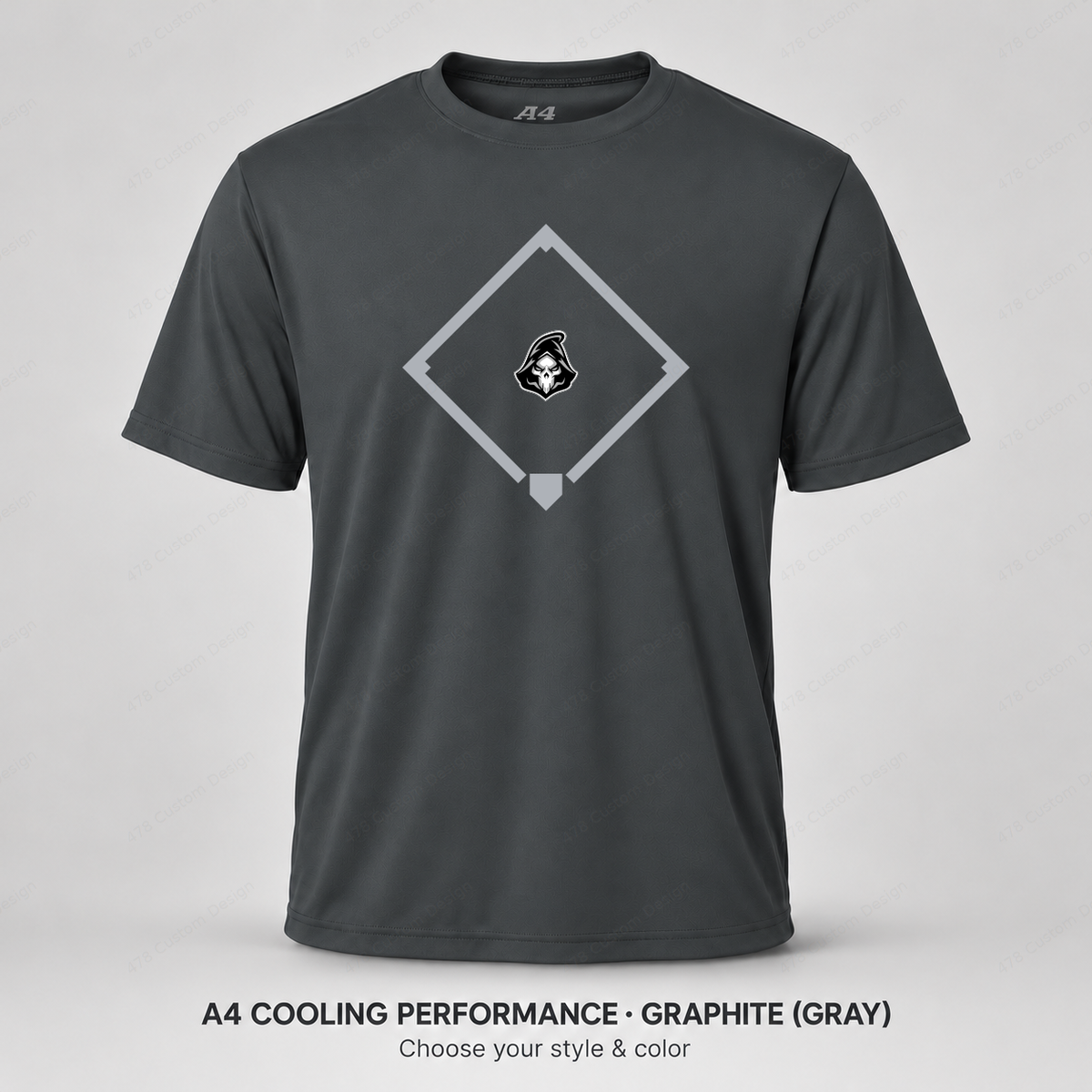 Ghost Baseball Diamond — Gray