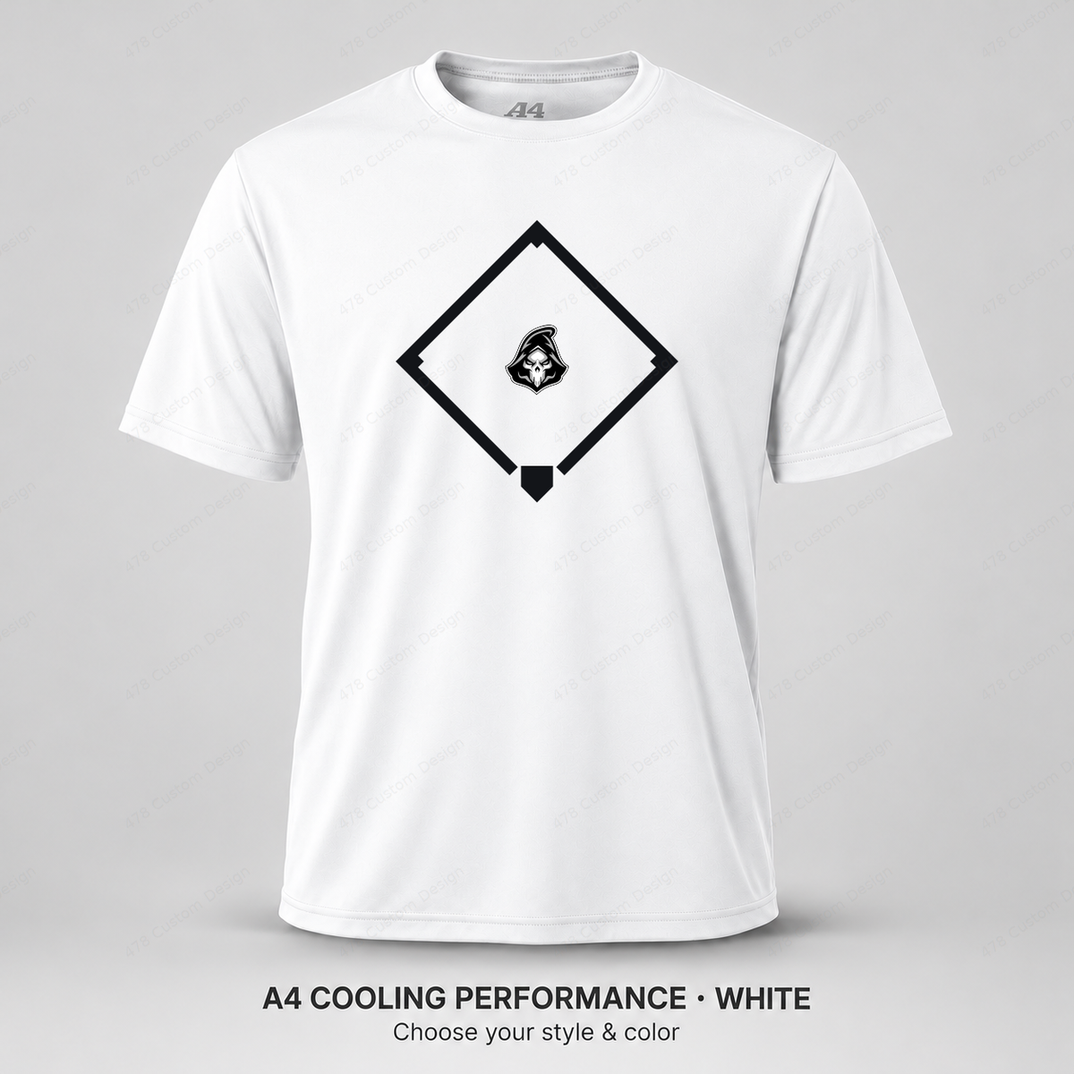 Ghost Baseball Diamond — White