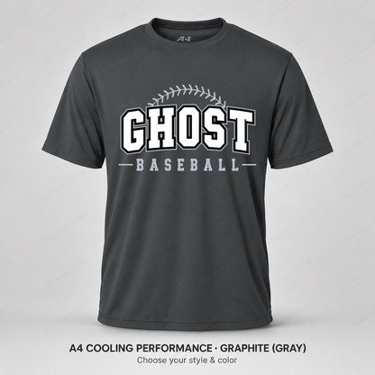 Ghost Baseball Arched Baseball Stitching — Gray