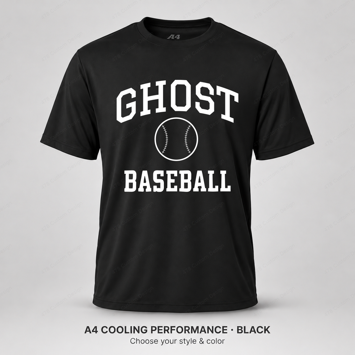 Ghost Baseball Collegiate Baseball Arch — Black