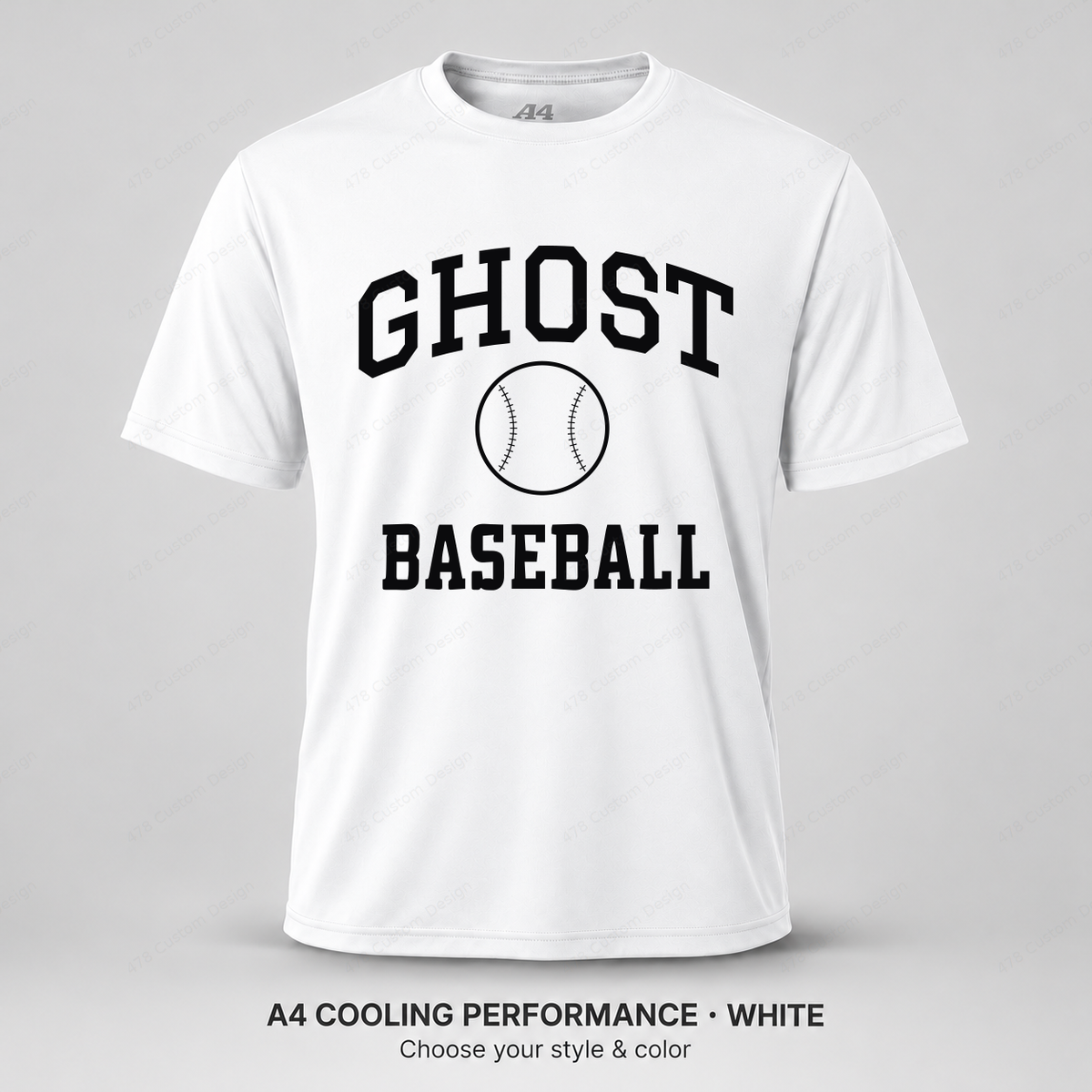 Ghost Baseball Collegiate Baseball Arch — White