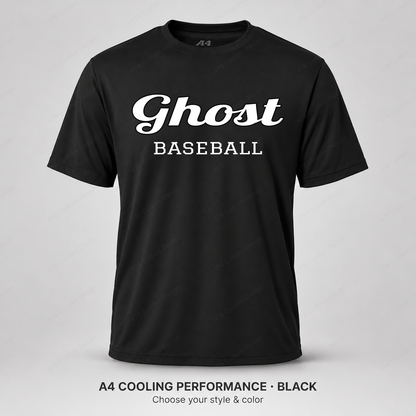 Ghost Baseball Retro Script — Black