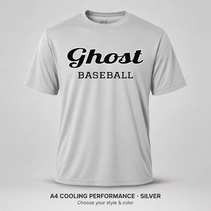 Ghost Baseball Retro Script — Silver
