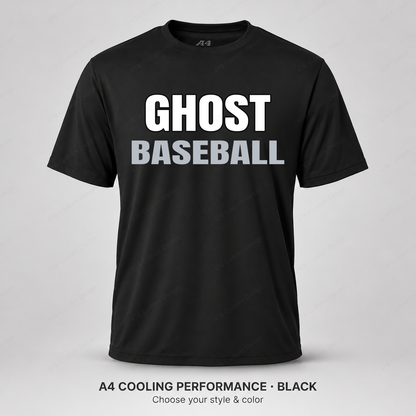 Ghost Baseball Stacked Athletic — Black