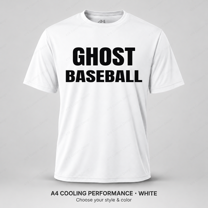 Ghost Baseball Stacked Athletic — White
