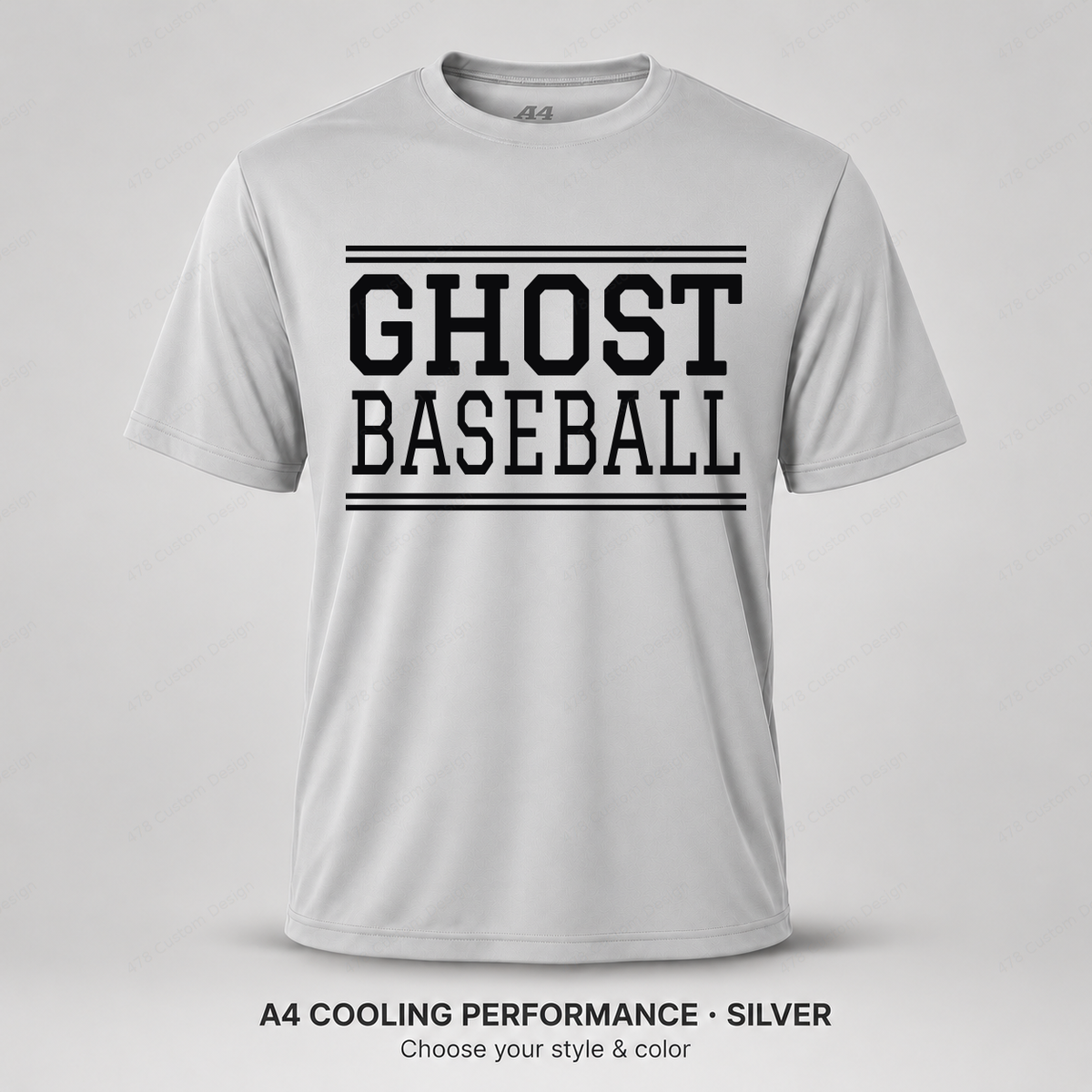 Ghost Baseball Varsity Stripes — Silver
