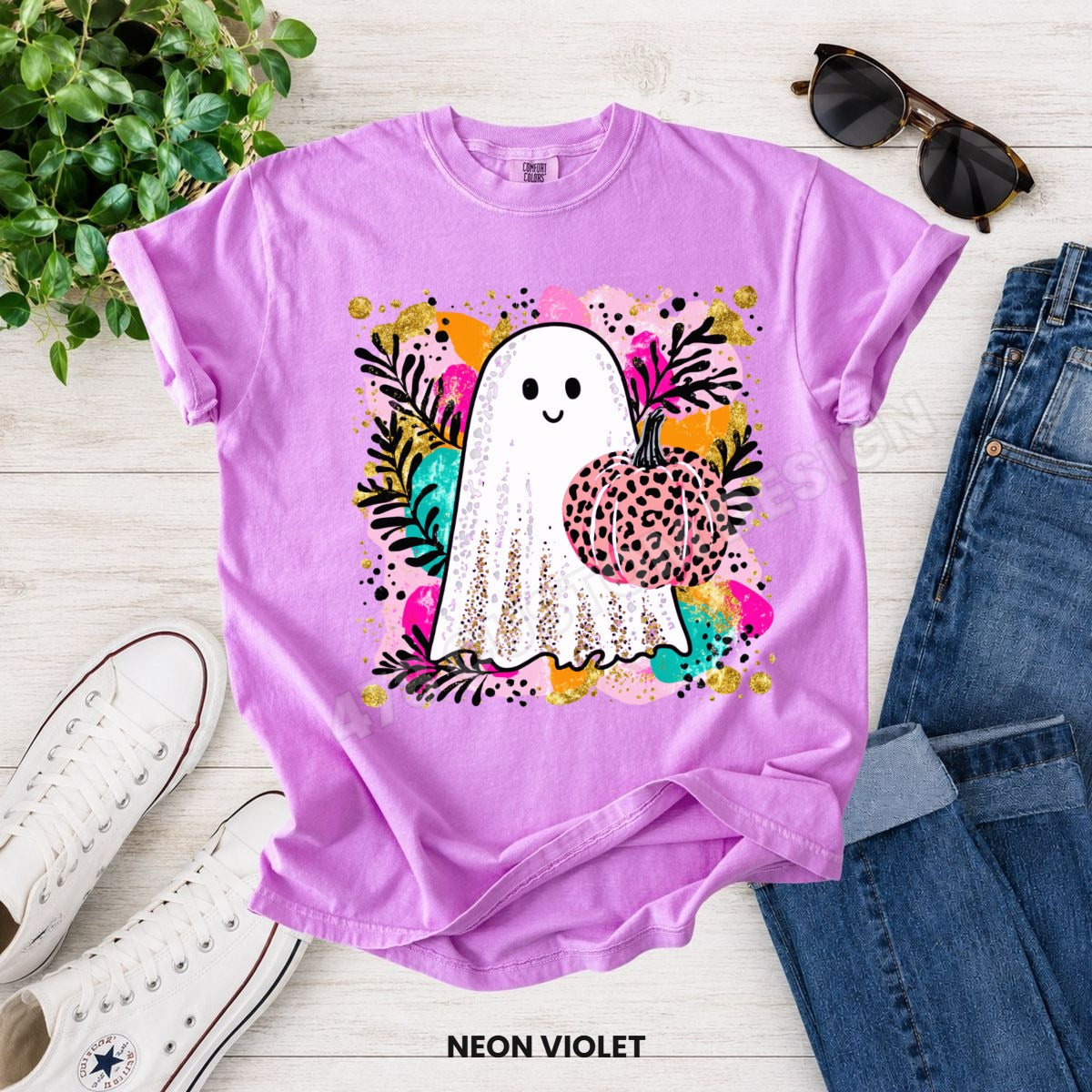 Halloween- Faux Glitter Ghost