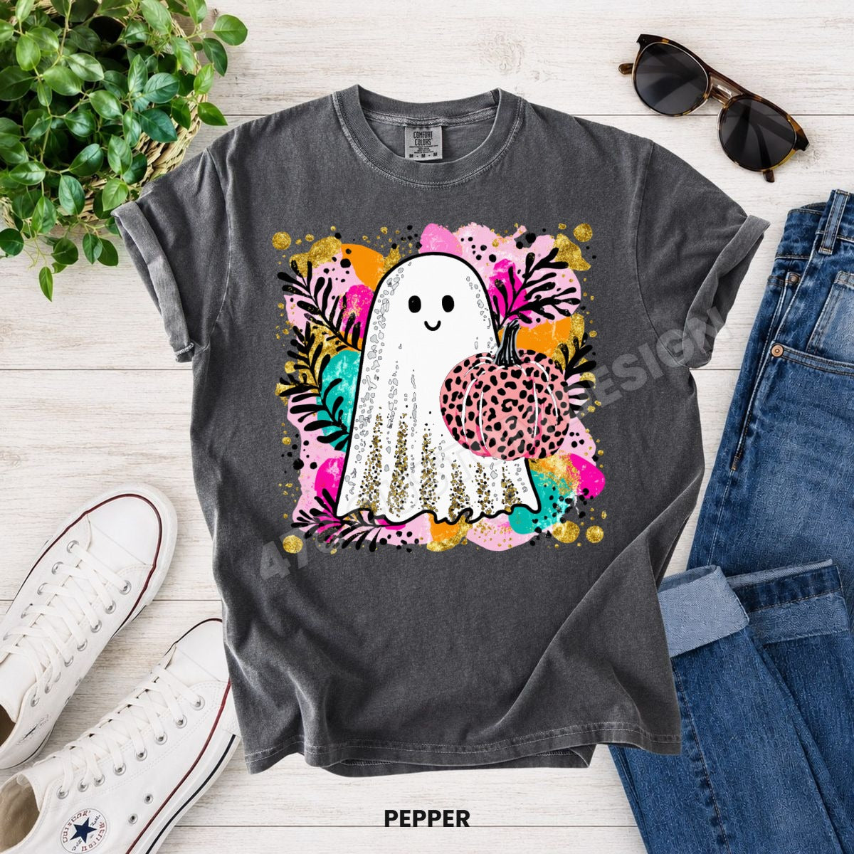 Halloween- Faux Glitter Ghost