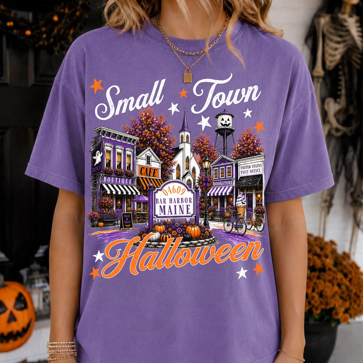 Small Town Halloween- Customizable!
