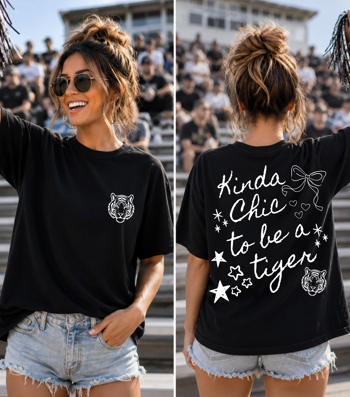 Custom Kinda Chic To Be A Mascot Top — design example 1