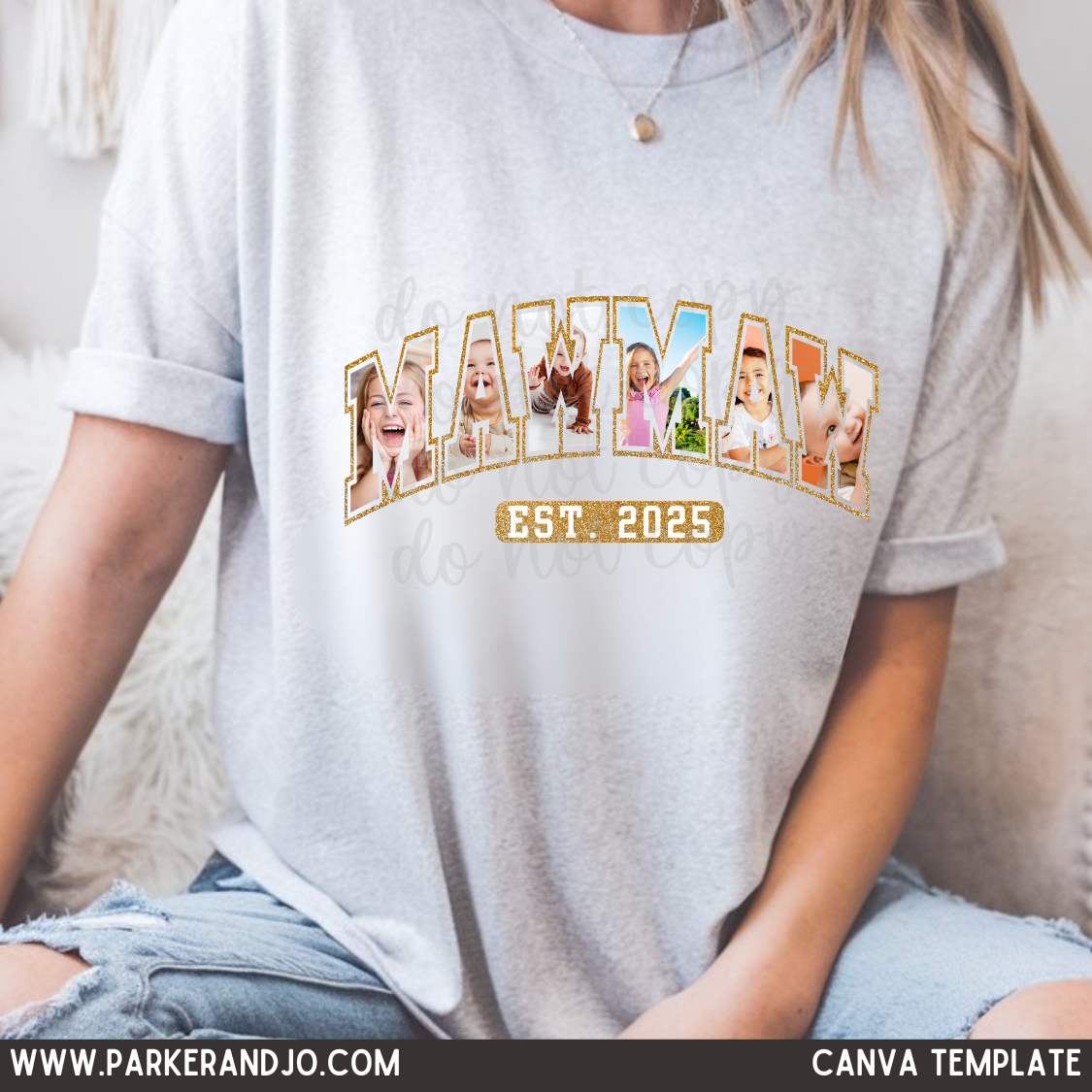 Custom Mawmaw Photo Top — design example 1