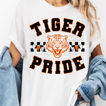 Custom Mascot Pride Checkered Top — design example 1