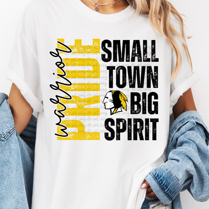 Custom Small Town Big Spirit Pride Top — design example 1
