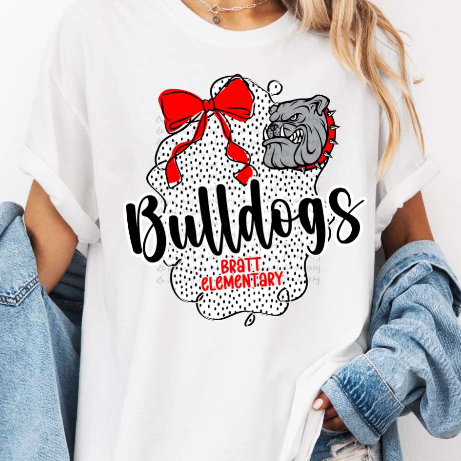 Custom Dotted Bow Top — design example 1