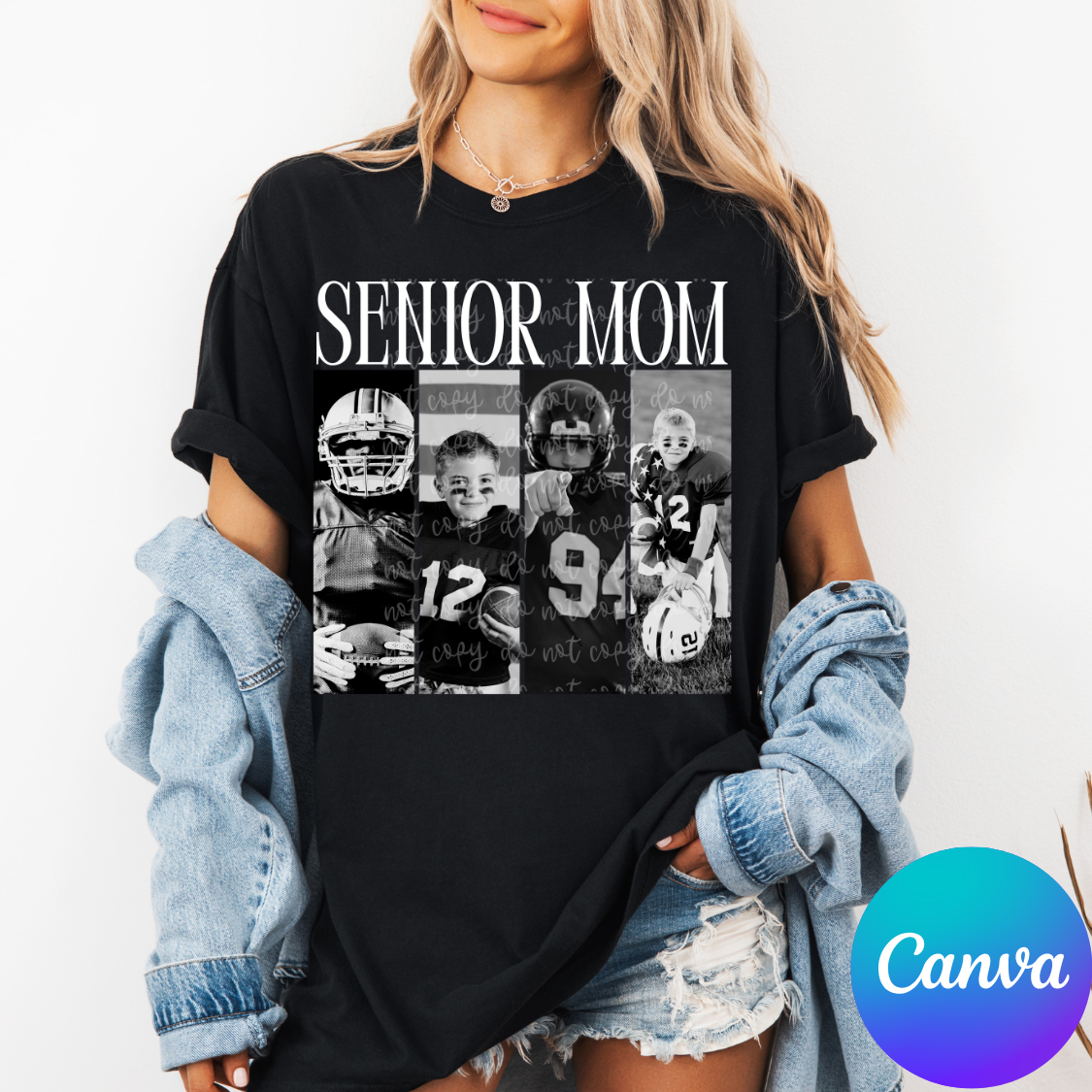 Custom Senior Mom 4 Photo Top — design example 1