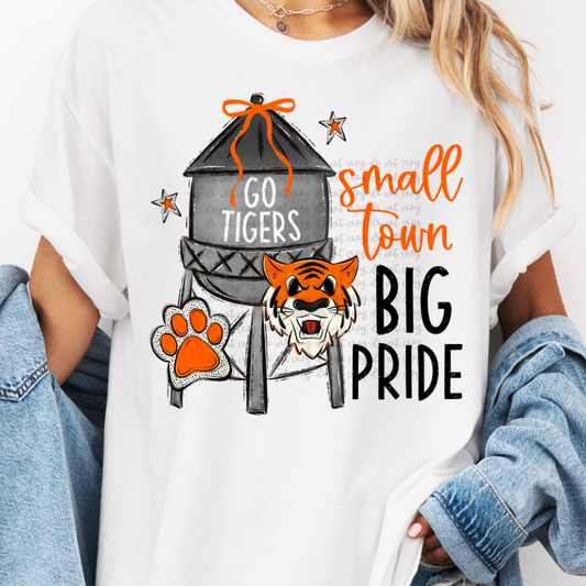 Custom Water Tower Small Town Big Pride Top — design example 1