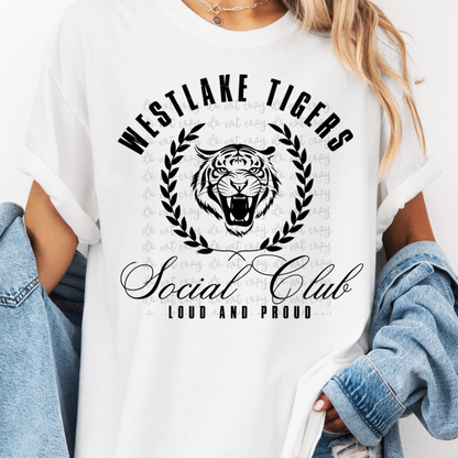 Custom Mascot Social Club Top — design example 1
