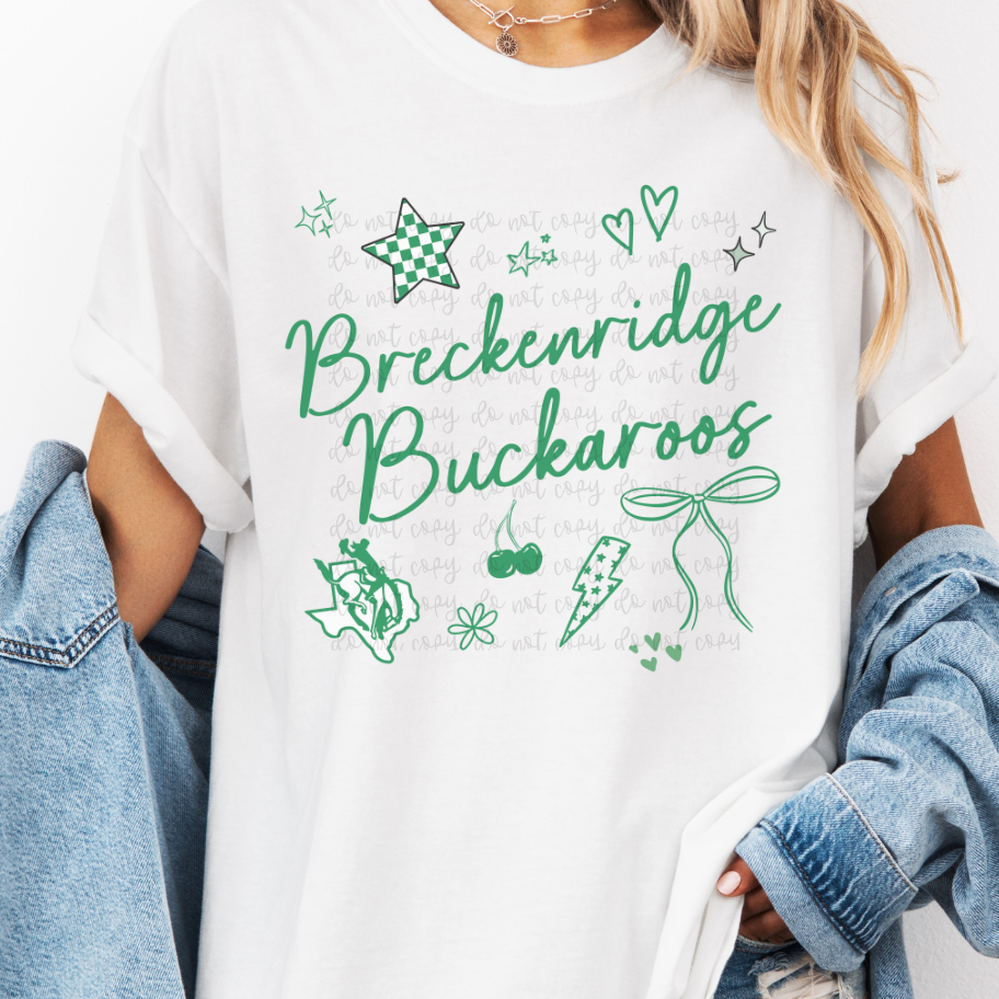 Custom Preppy Girly Mascot Top — design example 1