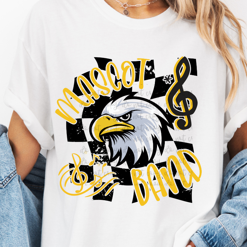 Custom Band Checkered Top — design example 1