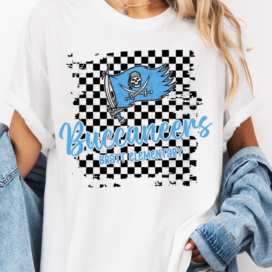 Custom Checkered Splash Mascot Top — design example 1