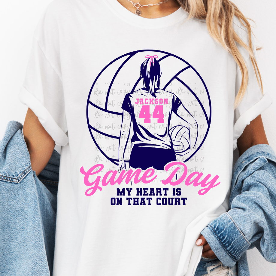 Custom Volleyball Gameday Top — design example 1