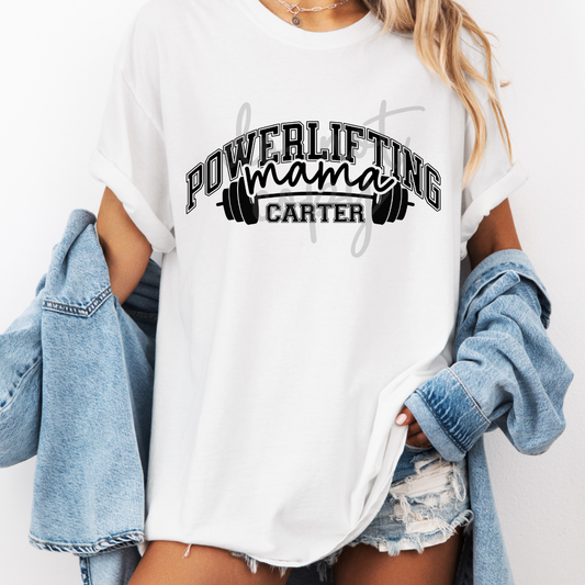 Custom Powerlifting Top — design example 1