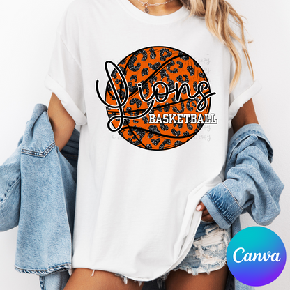 Custom Faux Glitter Basketball Top mockup showing the pictured apparel design.