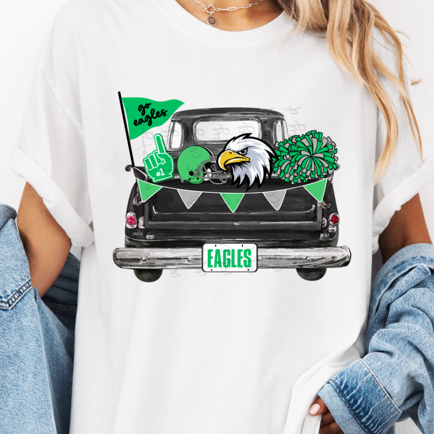 Custom Pickup Truck Team Spirit Top — design example 1