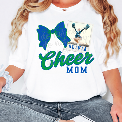 Custom Cheer Mom Polaroid Top — design example 1