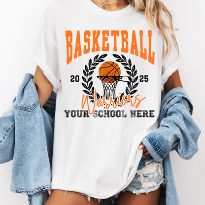 Custom Basketball Hoop Wreath Team Top — design example 1