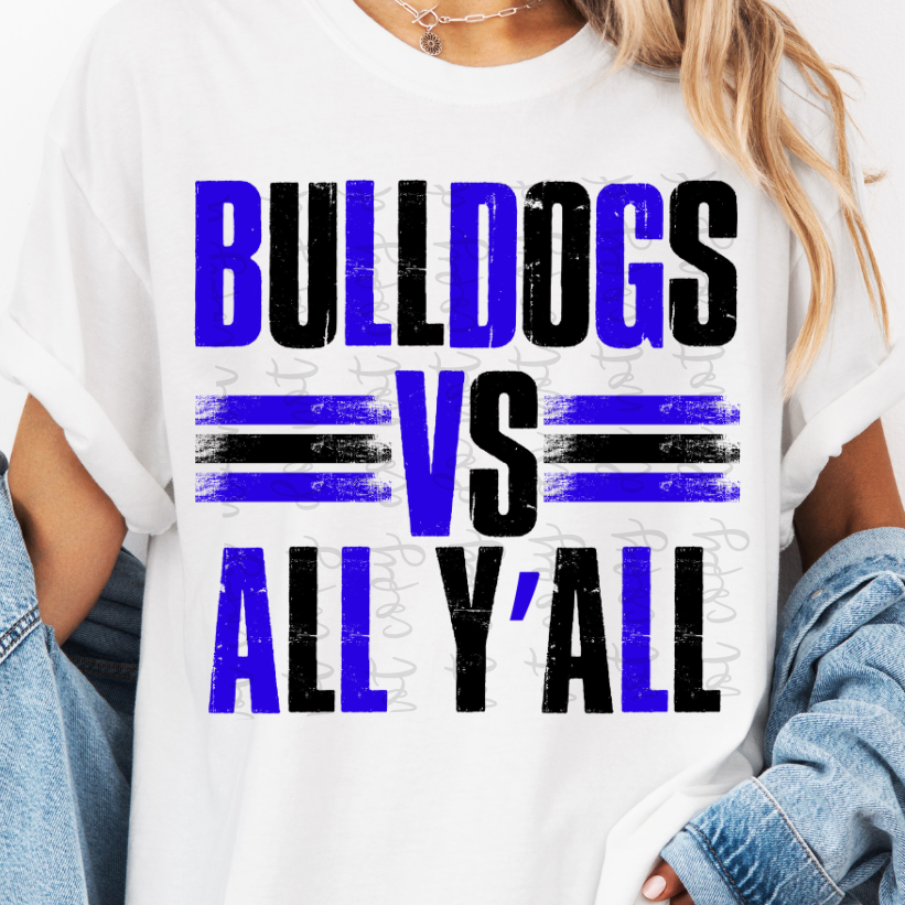 Custom Mascot Vs. All Y'All Top — design example 1