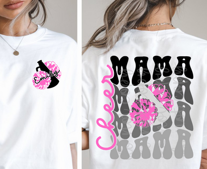 Custom Cheer Mama Stacked Top — design example 1