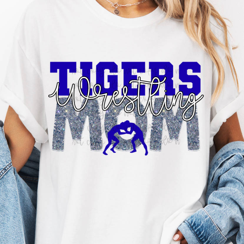 Custom Wrestling Mom Top — design example 1