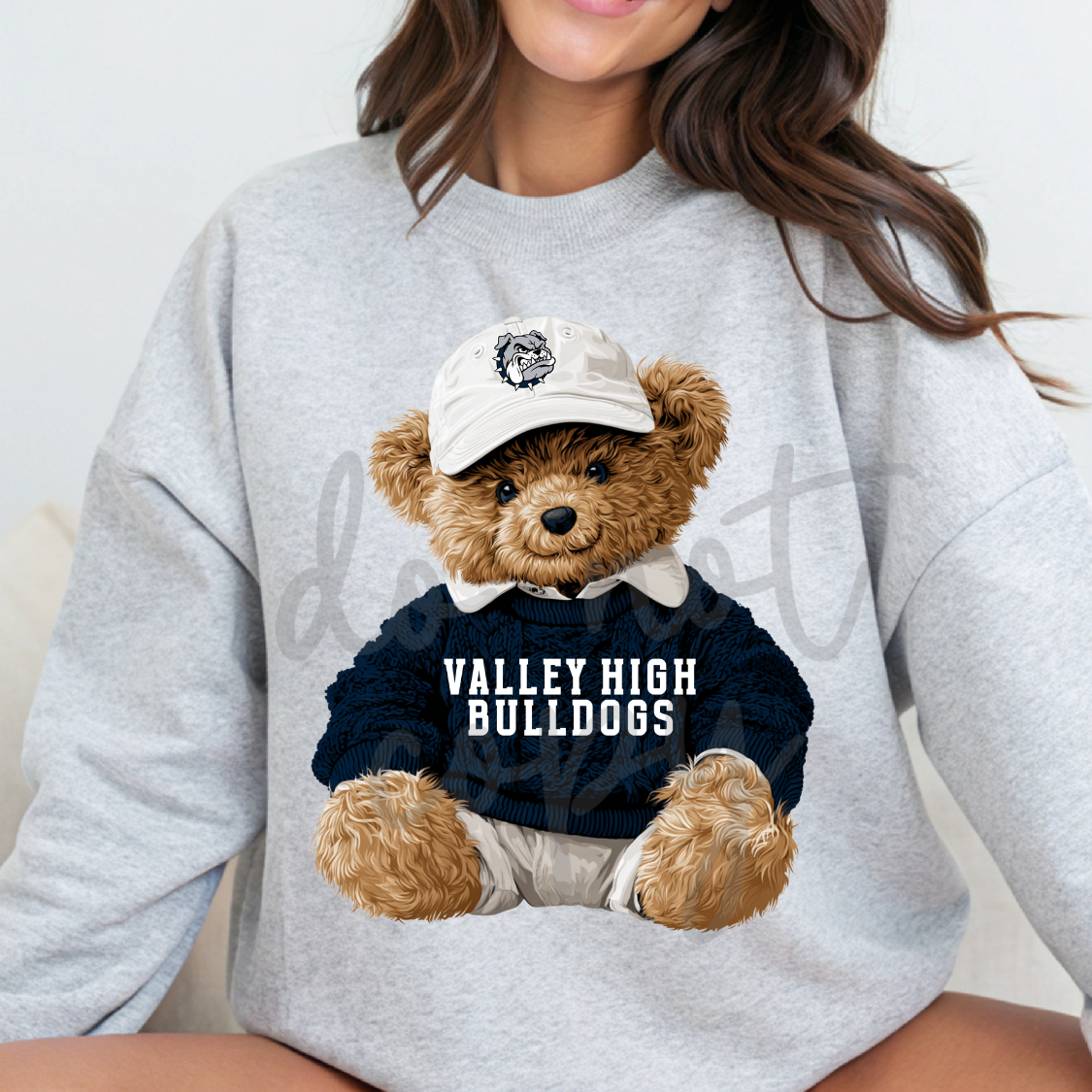 Custom Preppy Bear Top — design example 1