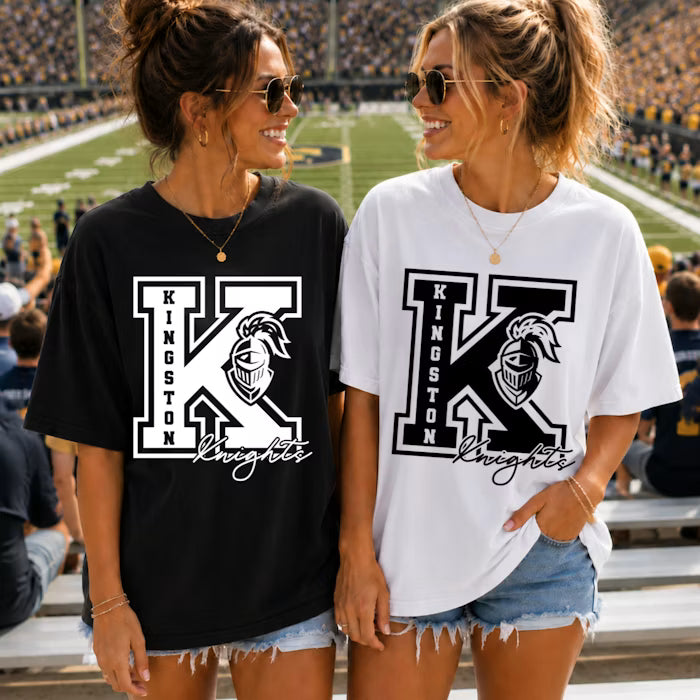Custom Varsity Mascot Initial Top — design example 1