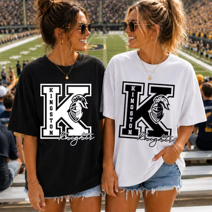 Custom Varsity Mascot Initial Top — design example 1