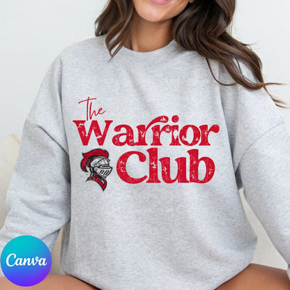 Custom Vintage Bold Typographic Mascot Top — design example 1