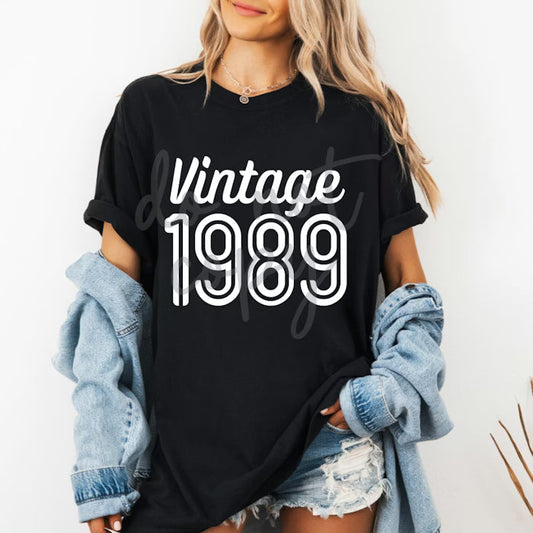 Custom Vintage Year Top — design example 1