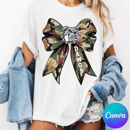 Custom Camo Bow Top — design example 1
