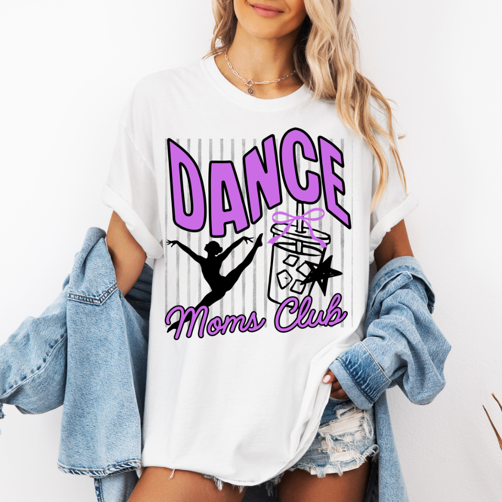 Custom Dance Moms Club Top apparel mockup showing the front design.