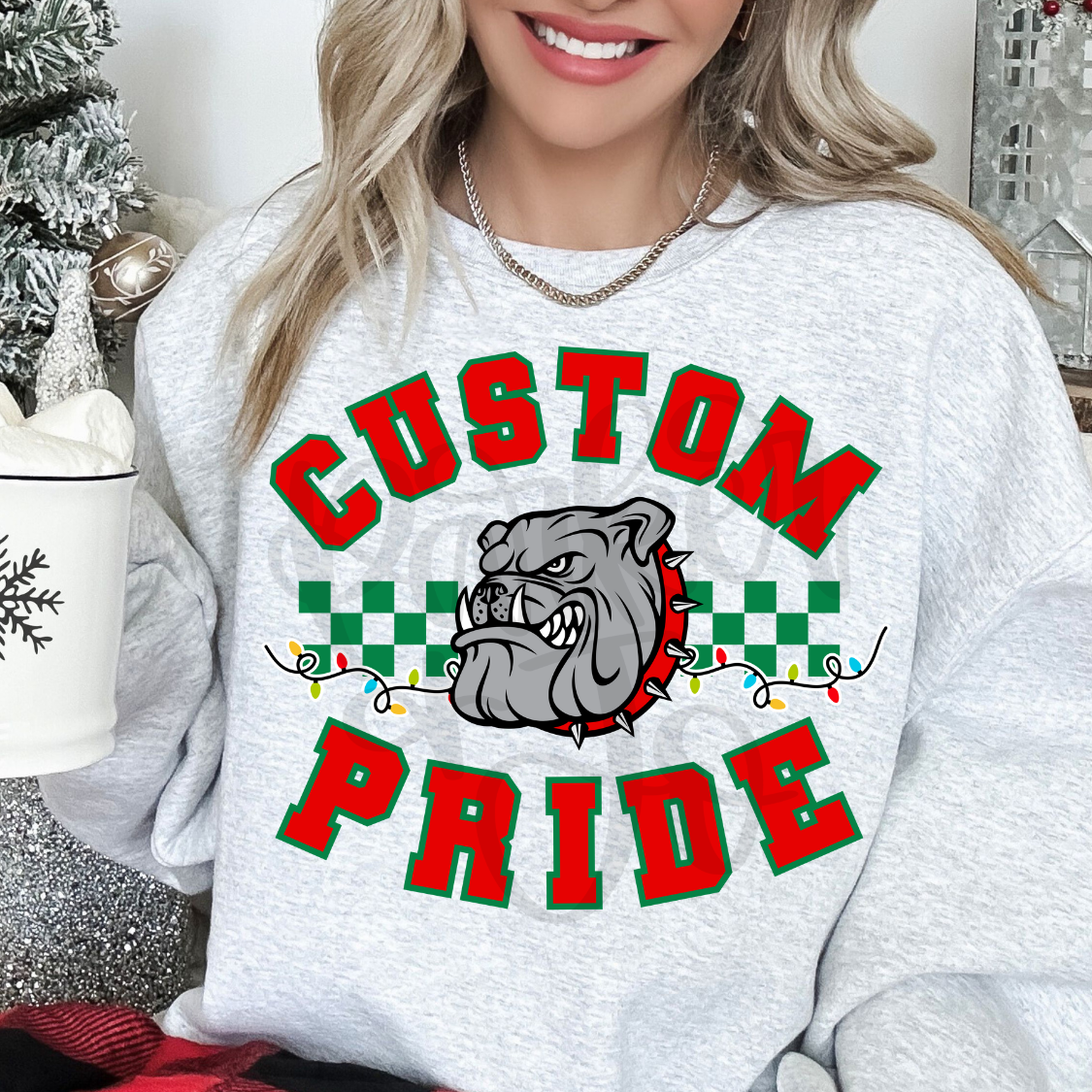 Custom Christmas Mascot Pride Top — design example 1