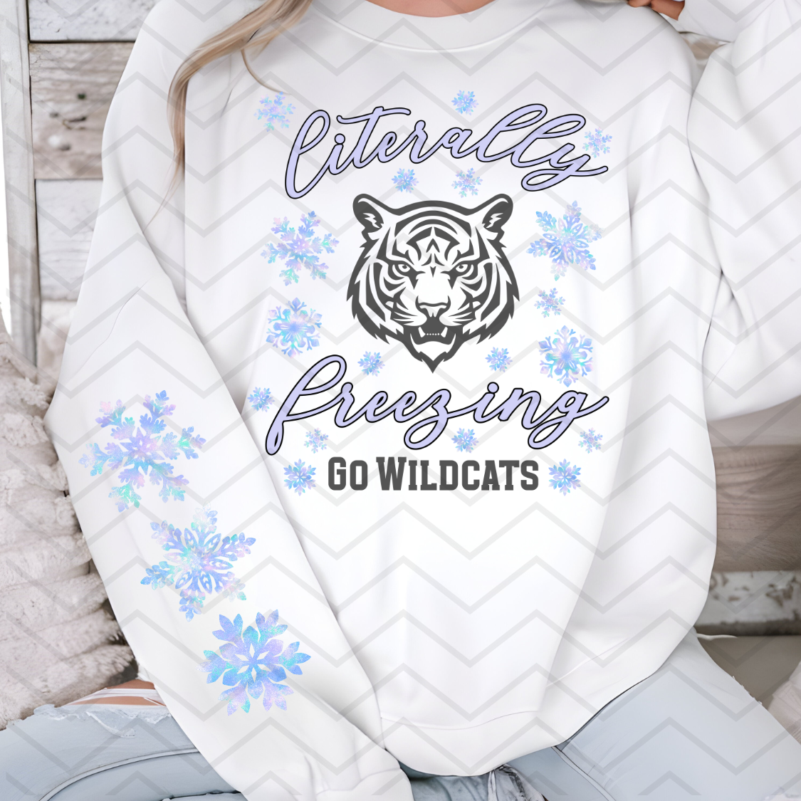 Custom Literally Freezing Go Mascot Top — design example 1