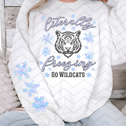 Custom Literally Freezing Go Mascot Top — design example 1