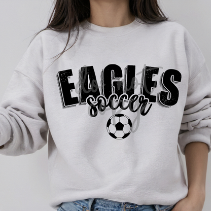 Custom Soccer Top mockup showing the pictured apparel design.