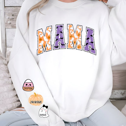 Mama Halloween- Customizable Name Sleeve