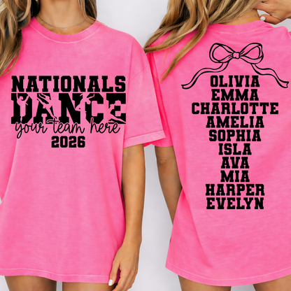 Custom Dance Team Nationals Top — design example 1